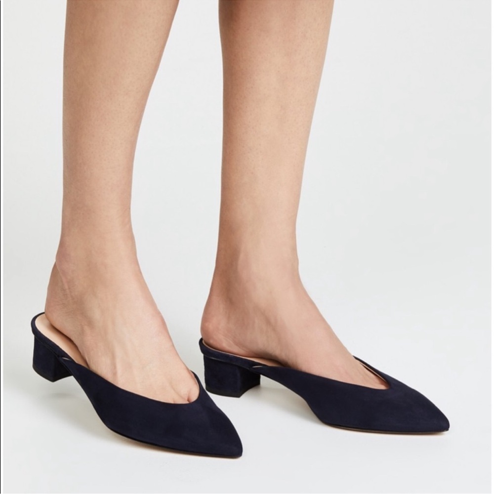 Club Monaco Loalla Mules in Navy Blue Size EU 40